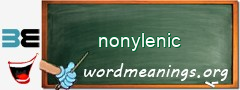 WordMeaning blackboard for nonylenic